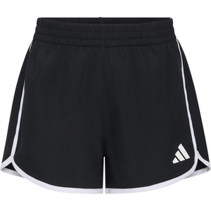 image:imageAdidas Girls Elastic Waistband Retro Woven ShortsBlackWhite Stripe