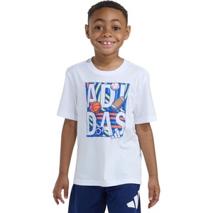 image:imageadidas Boys Short Sleeve TShirt Sports Logo TeeWhite