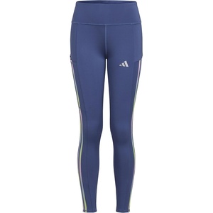 image:imageadidas Girls Detached Waistband 3Stripe Cell Phone Pocket LeggingCrew Blue