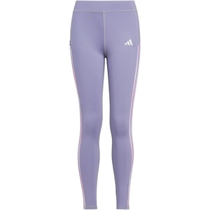 image:imageadidas Girls Detached Waistband 3Stripe Cell Phone Pocket LeggingSilver Violet