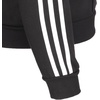 image:imageadidas Tall Essentials 3Stripes Fleece Full Zip HoodieBlackWhite