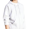 image:imageadidas Tall Essentials 3Stripes Fleece Full Zip HoodieLight Grey HeatherWhite
