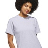 image:imageadidas Womens Bow on Linear Logo Graphic TShirtLight Grey Heather