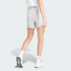 image:imageadidas Womens Essentials 3Stripes Cotton ShortsLight Grey Heather  White