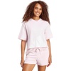 image:imageadidas Womens Essentials Big Logo Boyfriend TShirtClear PinkWhite