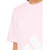 image:imageadidas Womens Essentials Big Logo Boyfriend TShirtClear PinkWhite