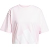 image:imageadidas Womens Essentials Big Logo Boyfriend TShirtClear PinkWhite