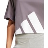 image:imageadidas Womens Essentials Big Logo Boyfriend TShirtGrey StrataWhite