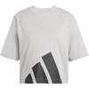 image:imageadidas Womens Essentials Big Logo Boyfriend TShirtMedium Grey HeatherBlack