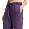 image:imageadidas Womens Essentials Small Logo FeelCozy Open Hem PantsAurora PlumBlack