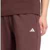 image:imageadidas Womens Essentials Small Logo FeelCozy Open Hem PantsShadow BrownWhite