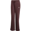 image:imageadidas Womens Essentials Small Logo FeelCozy Open Hem PantsShadow BrownWhite