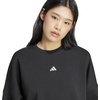 image:imageadidas Womens Essentials Small Logo FeelCozy SweatshirtBlackWhite