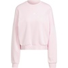 image:imageadidas Womens Essentials Small Logo FeelCozy SweatshirtClear PinkWhite