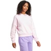 image:imageadidas Womens Essentials Small Logo FeelCozy SweatshirtClear PinkWhite