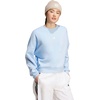 image:imageadidas Womens Essentials Small Logo FeelCozy SweatshirtGlow BlueWhite