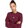 image:imageadidas Womens Essentials Small Logo FeelCozy SweatshirtMaroonWhite