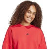 image:imageadidas Womens Essentials Small Logo FeelCozy SweatshirtPure RubyBlack