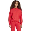 image:imageadidas Womens Essentials Small Logo FeelCozy SweatshirtPure RubyBlack