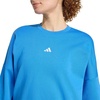 image:imageadidas Womens Essentials Small Logo FeelCozy SweatshirtRay BlueWhite