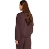 image:imageadidas Womens Essentials Small Logo FeelCozy SweatshirtShadow BrownWhite