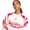 image:imageadidas Womens House of Tiro Long Sleeve JerseyClear PinkMaroon