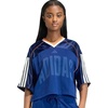 image:imageadidas Womens Stadium Mesh TShirtDark BluePure OrangeOff White