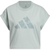 image:imageadidas Womens Western Florals Big Logo Graphic TShirtWonder Sage