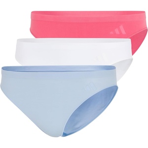 image:imageadidas Womens Active Seamless Bikini Brief UnderwearEasy CoralWhiteGlow Blue