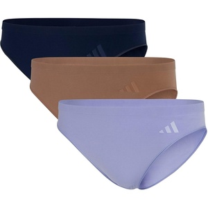 image:imageadidas Womens Active Seamless Bikini Brief UnderwearNight IndigoToasted AlmondVelvet Tone