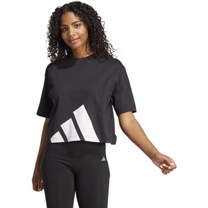 image:imageadidas Womens Essentials Big Logo Boyfriend TShirtBlackWhite