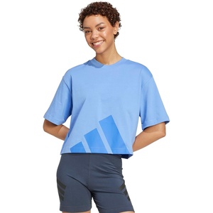 image:imageadidas Womens Essentials Big Logo Boyfriend TShirtBlue FusionBlue
