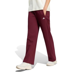 image:imageadidas Womens Essentials Small Logo FeelCozy Open Hem PantsMaroonWhite