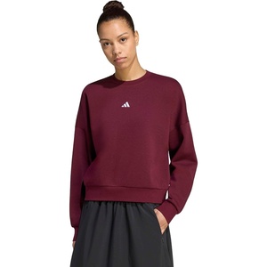 image:imageadidas Womens Essentials Small Logo FeelCozy SweatshirtMaroon White