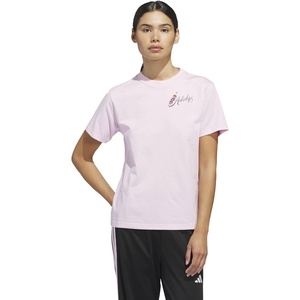 image:imageadidas Womens Mind Bodysuit and Spirits Graphic TShirtClear Pink