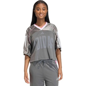 image:imageadidas Womens Stadium Mesh TShirtGreySolid GreySt Tropic Bloom