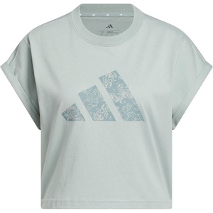 image:imageadidas Womens Western Florals Big Logo Graphic TShirtWonder Sage