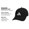 image:imageAdidas Mens Gameday Hat  Athletic Baseball Cap Stretch FitBlackWhiteOffseason