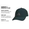 image:imageadidas Gameday Structured Stretch Fit Hat 40Aurora Green IvyGrey Six4