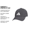 image:imageadidas Gameday Structured Stretch Fit Hat 40Grey SixWhite4