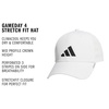 image:imageadidas Gameday Structured Stretch Fit Hat 40WhiteBlack4