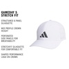 image:imageadidas Gameday Structured Stretch Fit Hat 40WhiteGrey Six5