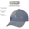 image:imageadidas Mens Decision Structured Adjustable CapOnix GreyBlue Fusion