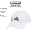 image:imageadidas Mens Decision Structured Adjustable CapWhiteBlack