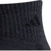 image:imageadidas Mens Cushioned X Socks 3 Pairs Multiple Heights Durable amp ComfortableBlackOnix GreyGreyQuarter3