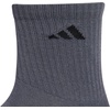 image:imageadidas Mens Cushioned X Socks 3 Pairs Multiple Heights Durable amp ComfortableOnix GreyClear Onix GreyAcid OrangeMidcrew3