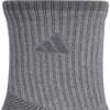 image:imageadidas Mens Cushioned X Socks 3 Pairs Multiple Heights Durable amp ComfortableOnix GreyGreyMidcrew4