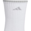 image:imageadidas Mens Cushioned X Socks 3 Pairs Multiple Heights Durable amp ComfortableWhiteClear Onix GreyCrew4