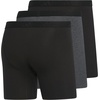 image:imageadidas Mens Luxe Underwear 3Pack Boxer Briefs or Trunks Premium Ultra Soft ComfortBlackHeather BlackBlackBoxer Brief