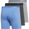 image:imageadidas Mens Luxe Underwear 3Pack Boxer Briefs or Trunks Premium Ultra Soft ComfortBlue FusionBlackGreyBoxer Brief